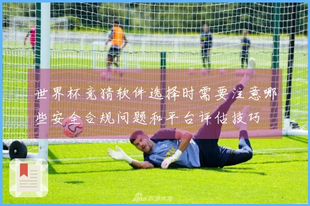 世界杯竞猜软件选择时需要注意哪些安全合规问题和平台评估技巧